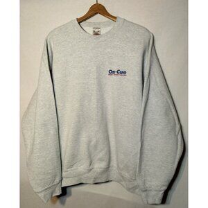 On Cue Music Books Movies Sweatshirt XL Crew Neck Mall Store Vintage USA